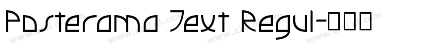 Posterama Text Regul字体转换